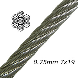 0.75mm 7x19 Stainless Steel Cable